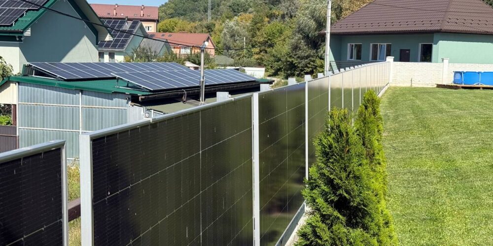 Солнечная электростанция 6,9 кВт (панели-забор 90°)