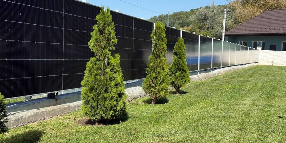 Солнечная электростанция 6,9 кВт (панели-забор 90°)